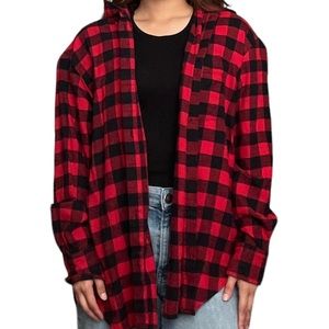 Oversized plaid flannel